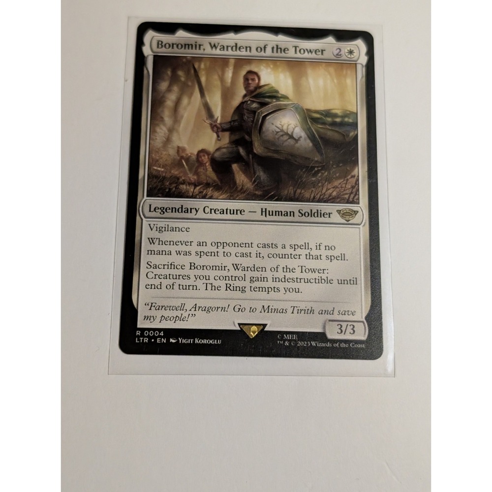 MTG Boromir, Warden of the Tower The‎ Lord of the Rings NON-FOIL NM